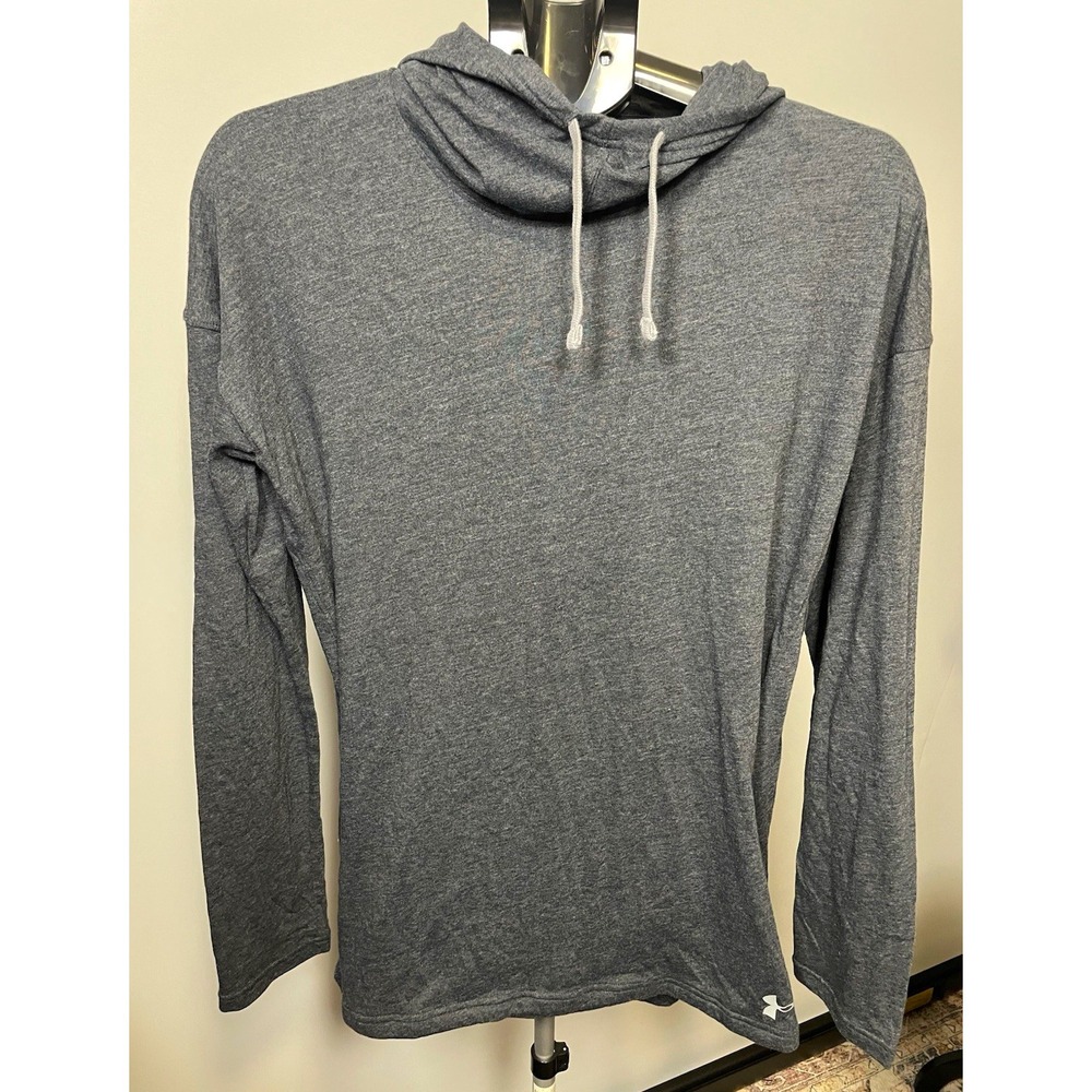 NWT Under Armour HeatGear Women's Gray Hooded Pullover Hoodie L Loose Fit